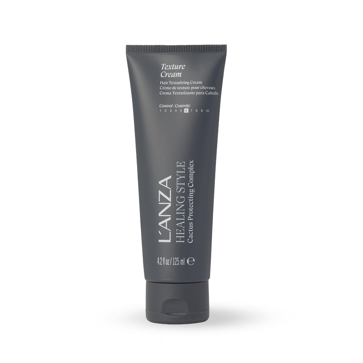 L’ANZA front packaging of texture cream showing size and branding benefits