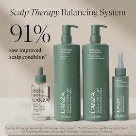 L’ANZA shampoo lather texture demonstrating gentle foam and effective cleanse
