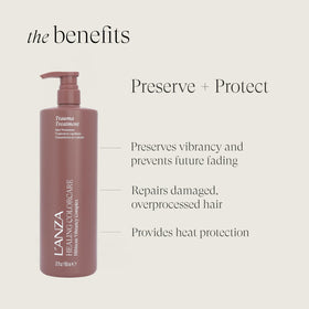 L’ANZA product texture sprayed on hand showing lightweight hydration benefit