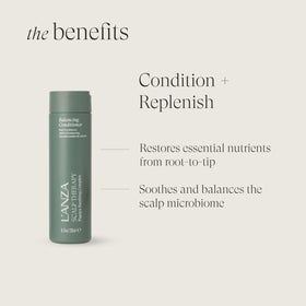 L’ANZA conditioner pour texture illustrating lightweight moisturization