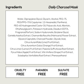 palm with leftover LAPCOS mask serum illustrating lightweight hydration and easy absorption