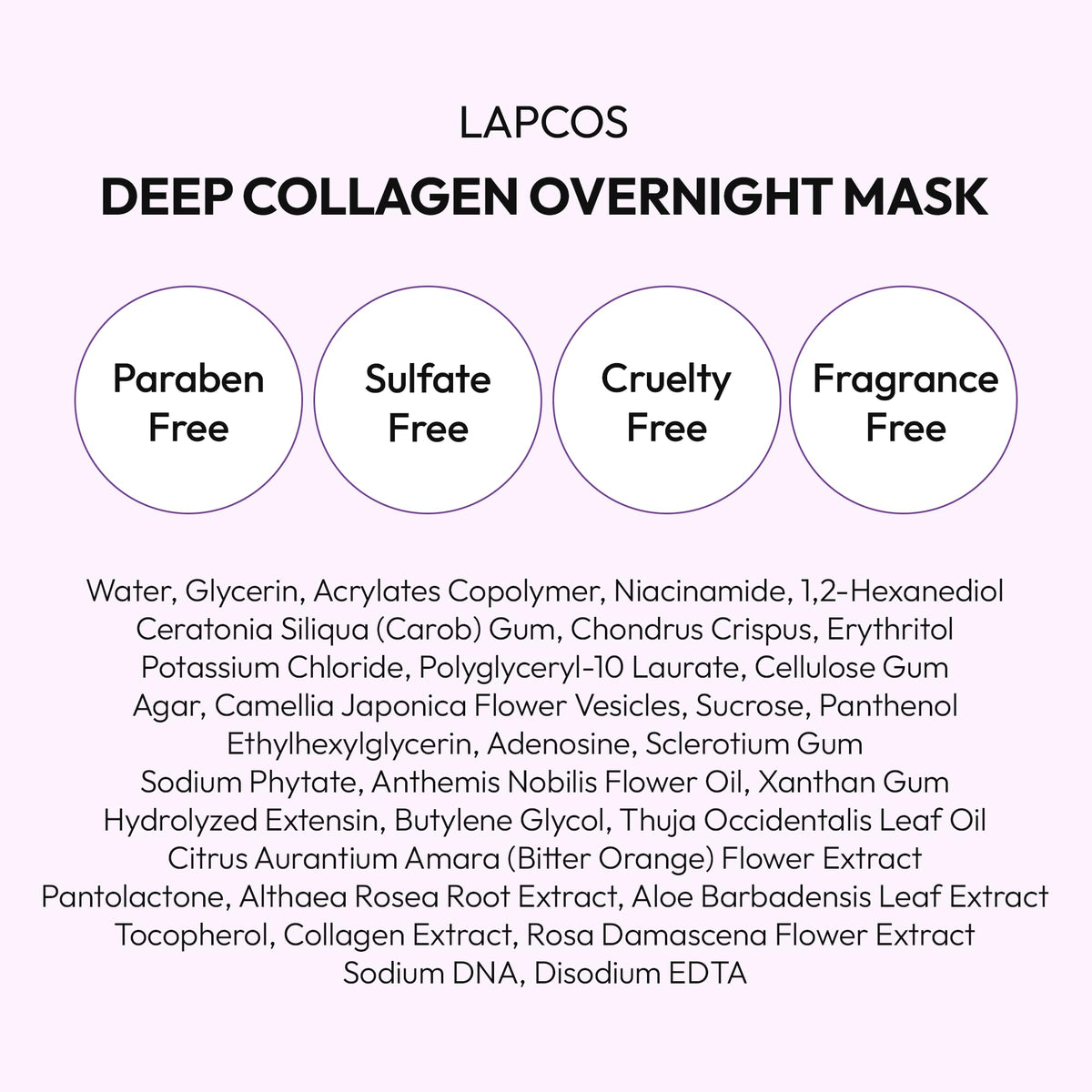 LAPCOS mask staged on a bathroom counter for lifestyle use and easy nightly routine inspiration