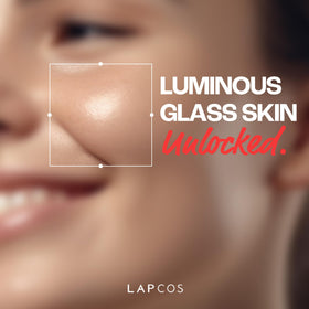 LAPCOS close-up of sheet texture highlighting rich hydrating serum