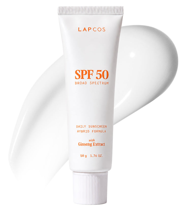 LAPCOS front packaging showing SPF 50 protection and travel-friendly tube