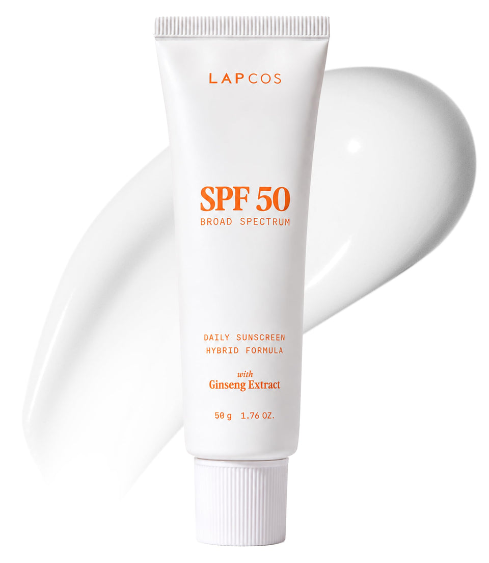 LAPCOS front packaging showing SPF 50 protection and travel-friendly tube