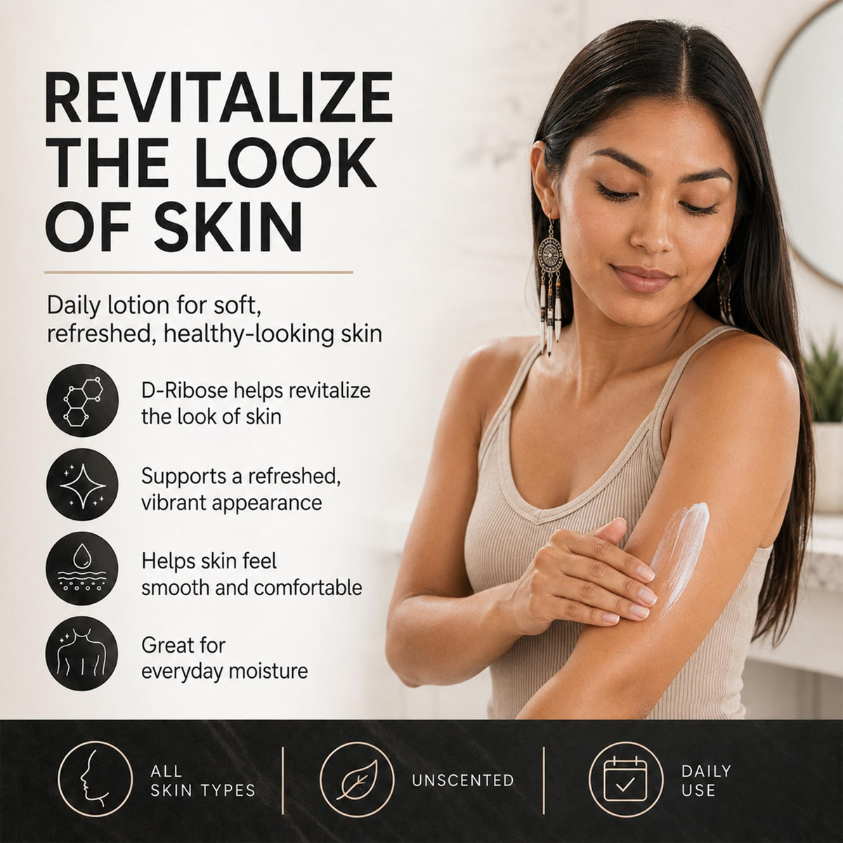 Laré Naturals pump top closeup demonstrating easy dispensing and travel convenience
