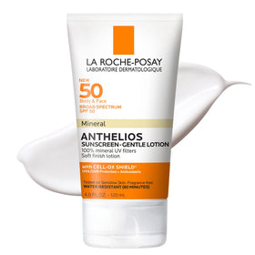 La Roche-Posay front packaging showing SPF 50 protection and mineral formula benefit