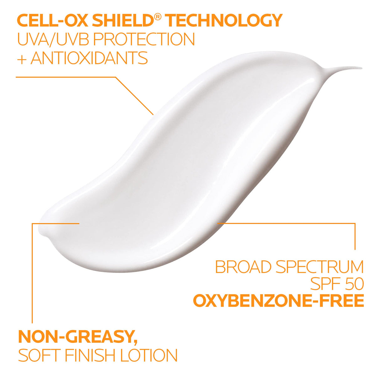 La Roche-Posay sunscreen dispensed on hand demonstrating smooth application benefit