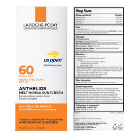 La Roche-Posay bottle in hand showing compact size for travel convenience