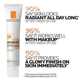 La Roche-Posay texture close-up demonstrating lightweight hydrating finish