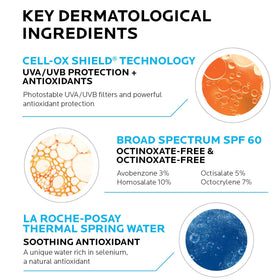 La Roche-Posay sunscreen applied to face and ears for targeted sun-sensitive coverage