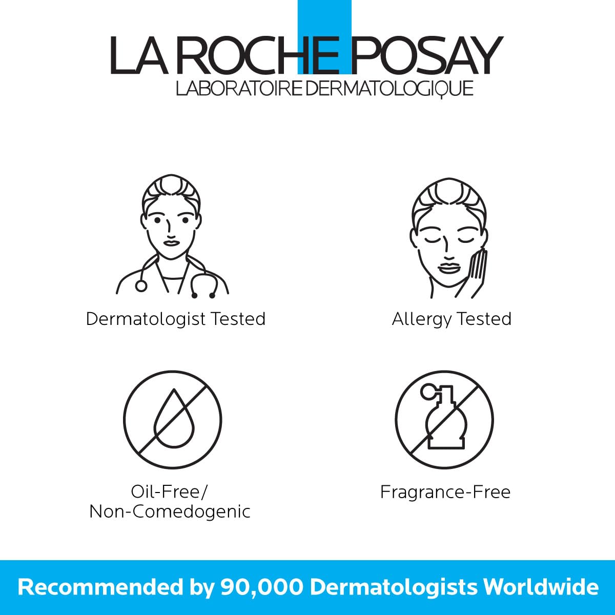 La Roche-Posay on bathroom counter in routine setting illustrating daily skincare benefit