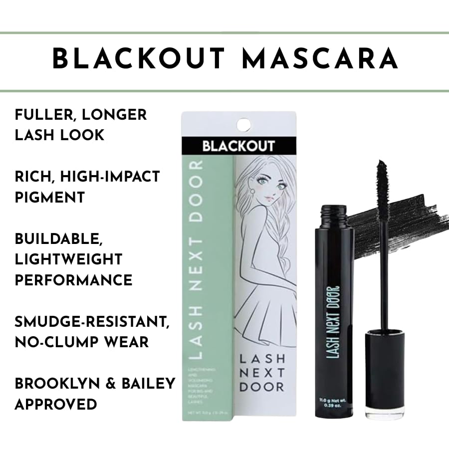 Lash Next Door open wand brush demonstrating application control and separation benefit