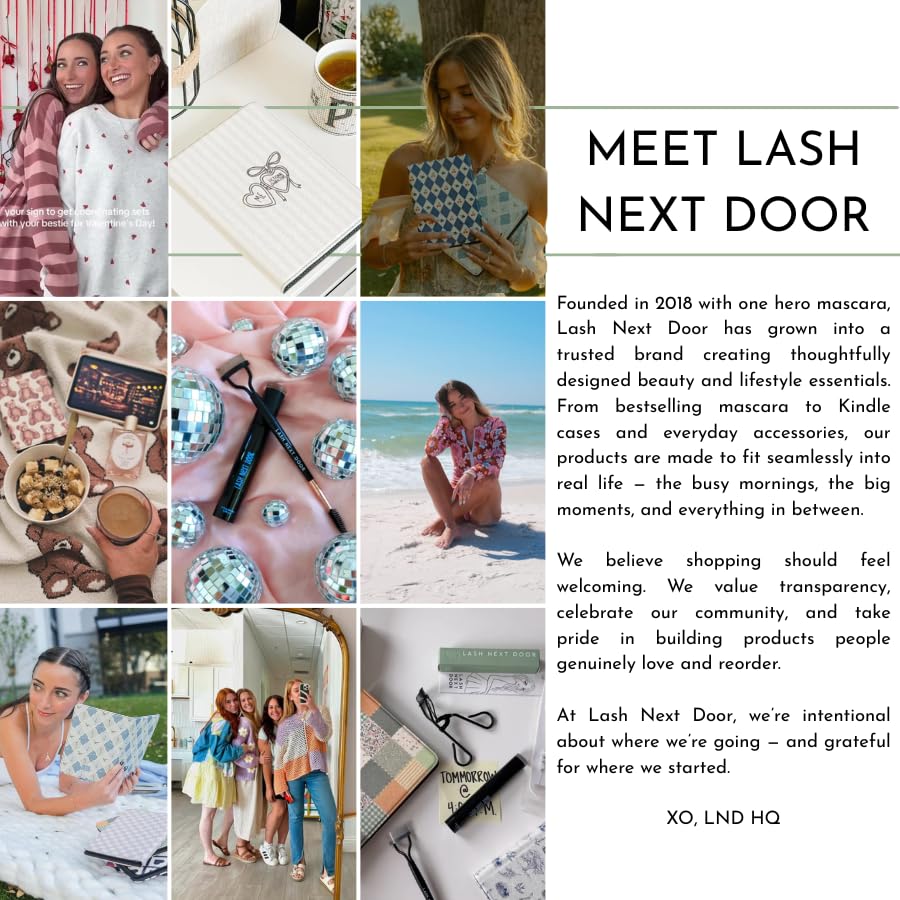 Lash Next Door next to ruler showing size and portability for travel convenience