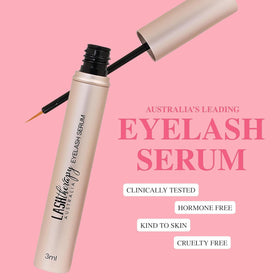Lash Therapy Australia applying serum along upper lash line for better results