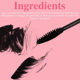 Lash Therapy Australia ingredient label closeup highlighting natural ingredients
