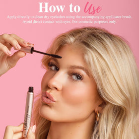 Lash Therapy Australia lifestyle model wearing mascara for day-to-night look