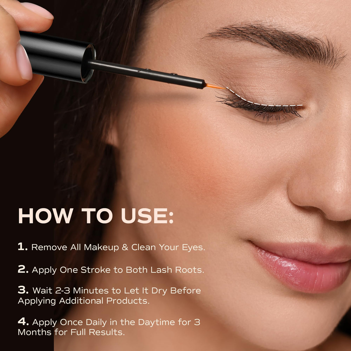 LashRay ingredients flatlay with botanicals indicating natural extracts and soothing benefits