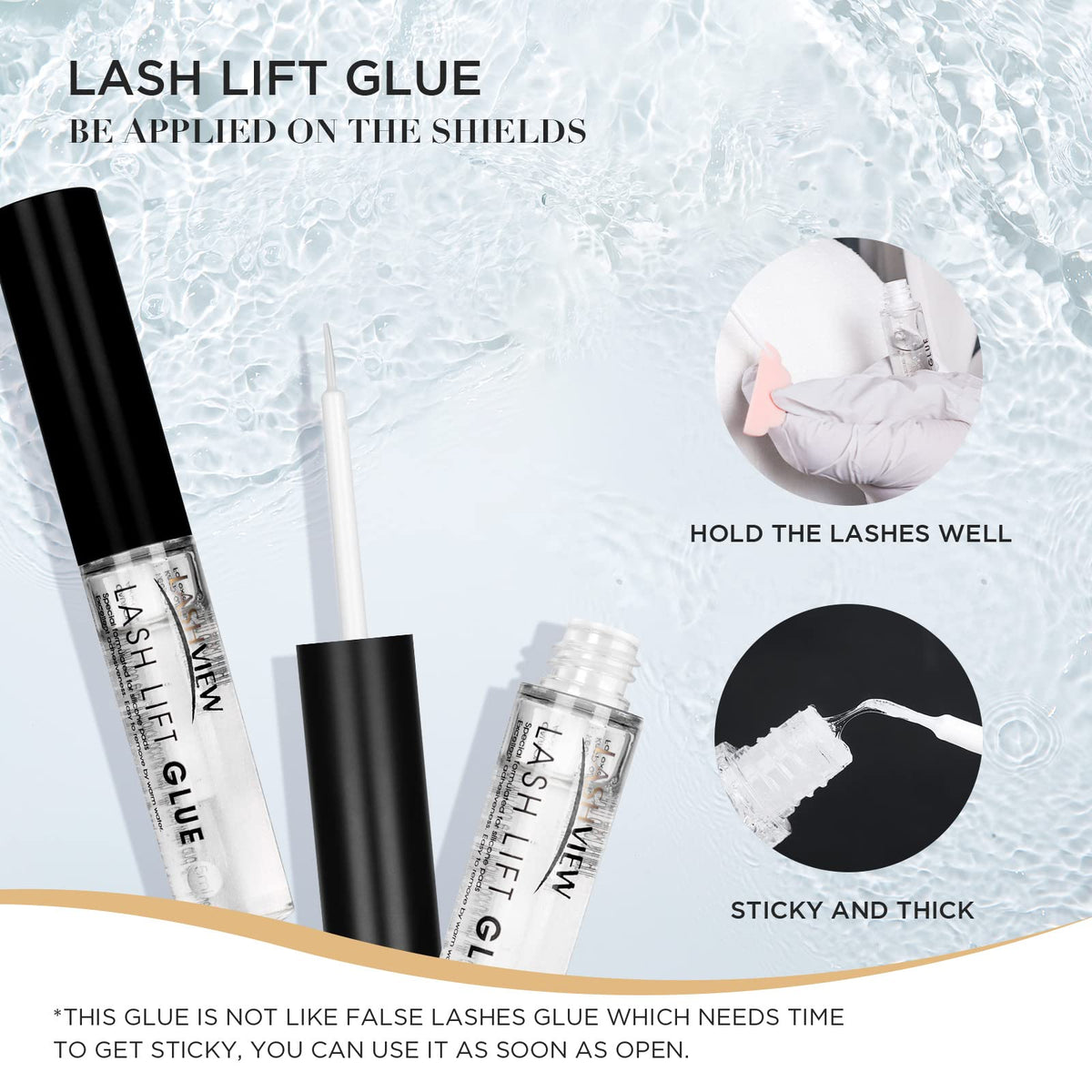 LASHVIEW before and after lift showing visible curl and eye-opening benefit