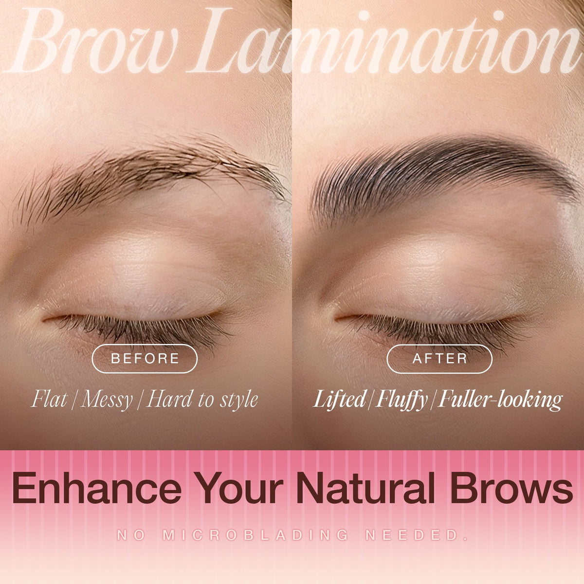 LASHVIEW close-up texture of brow gel demonstrating smooth conditioning benefit