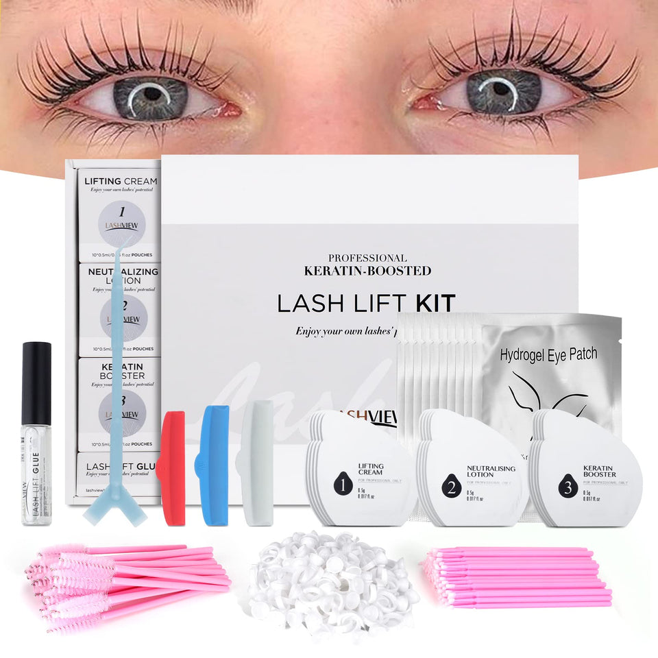 LASHVIEW front packaging showing kit branding and professional appearance