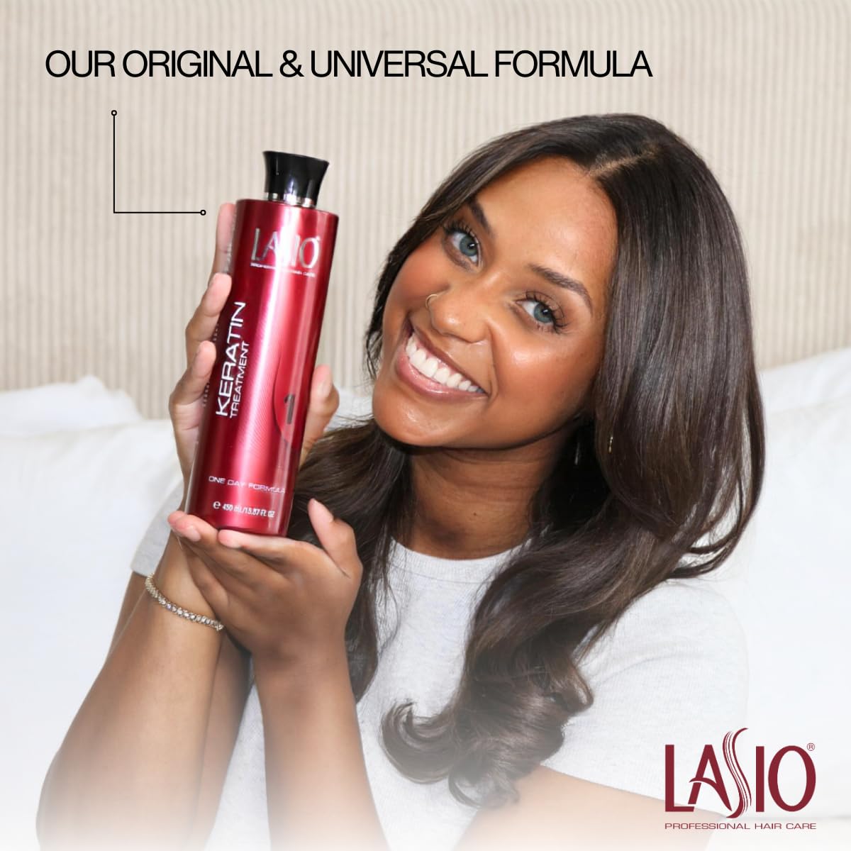 Lasio application in hand demonstrating easy one-day treatment control