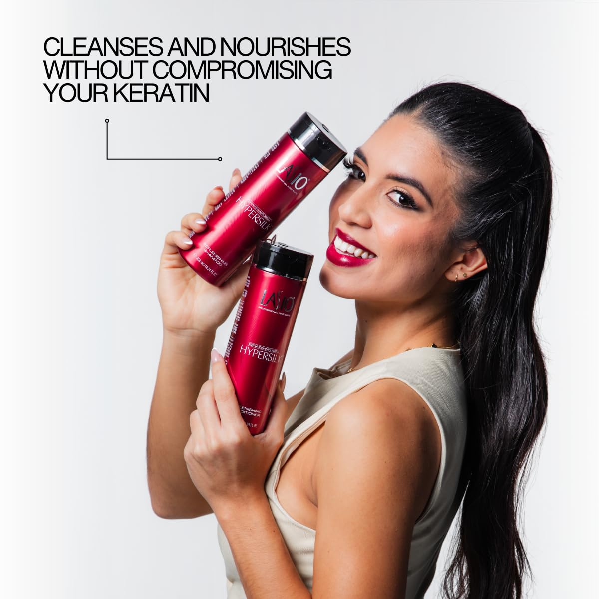 Lasio conditioner creamy texture close-up for deep hydration