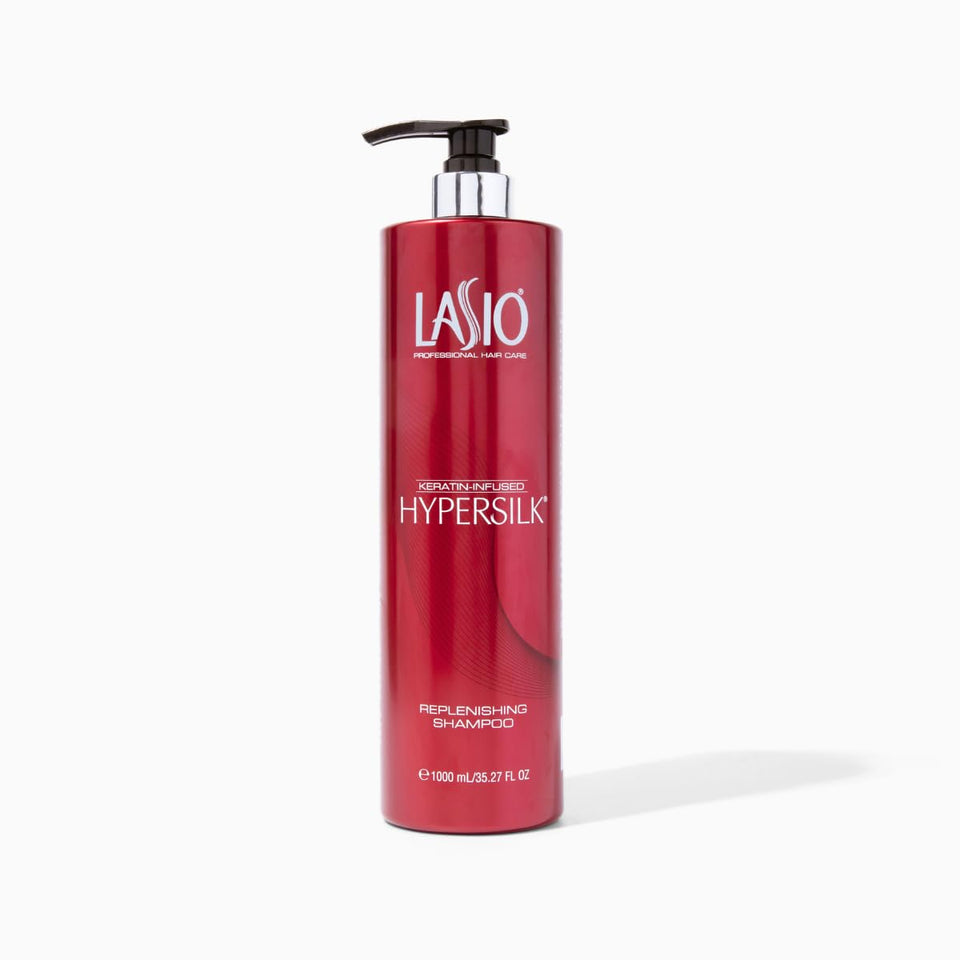 Lasio front bottle view showing branding and generous size benefit