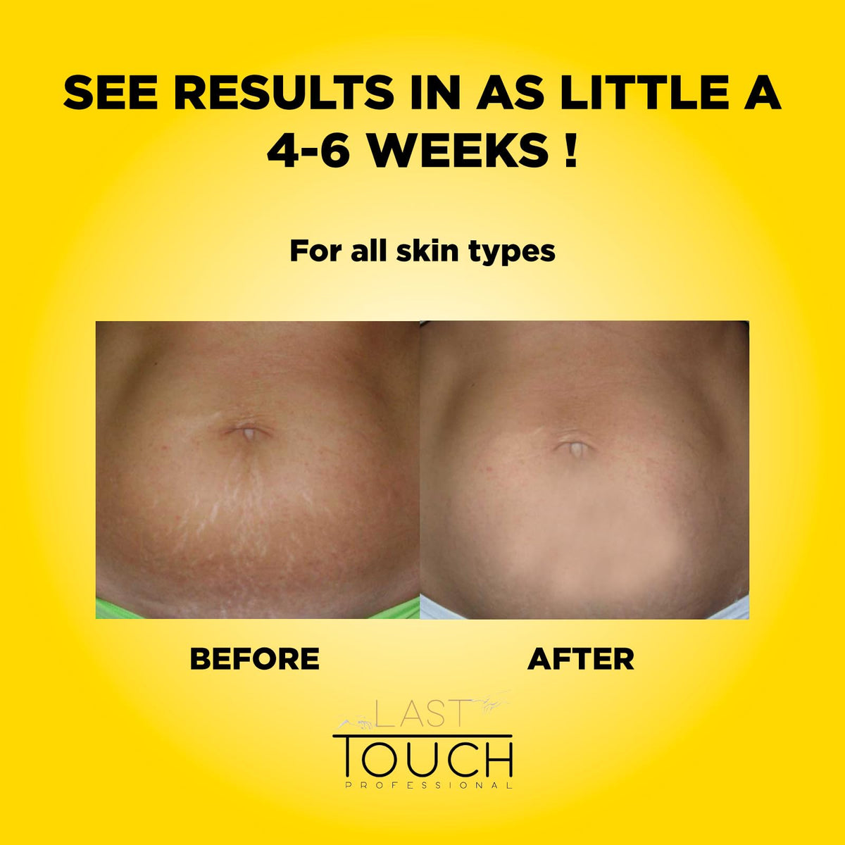 LAST TOUCH label detail highlighting ingredient clarity and trust