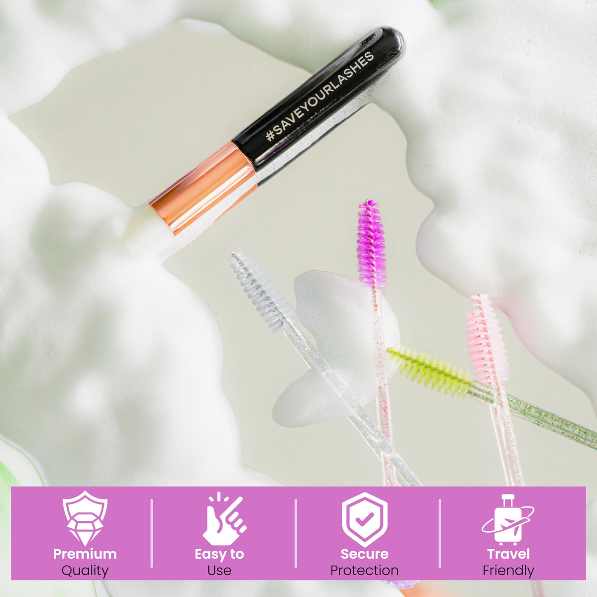 Lasting Lashes rechargeable mini fan drying lashes quickly for longer retention