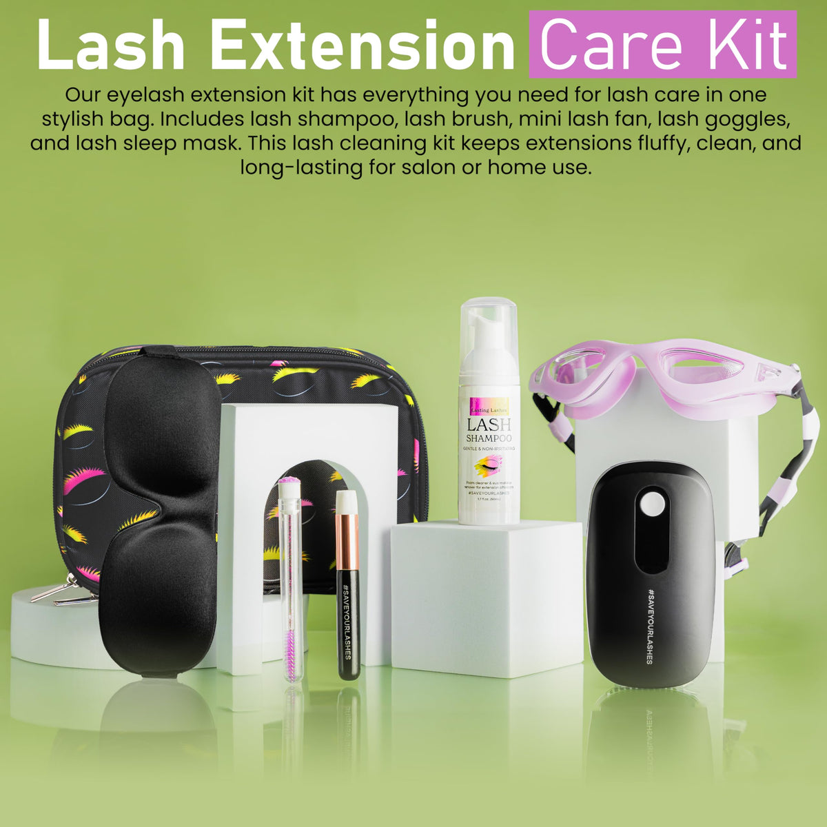 Lasting Lashes soft lash brush bristles close-up for precise, gentle grooming