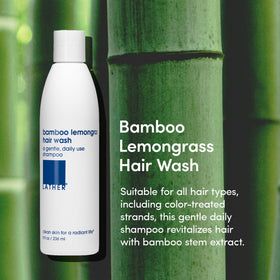 LATHER back label with ingredient list and transparency benefit