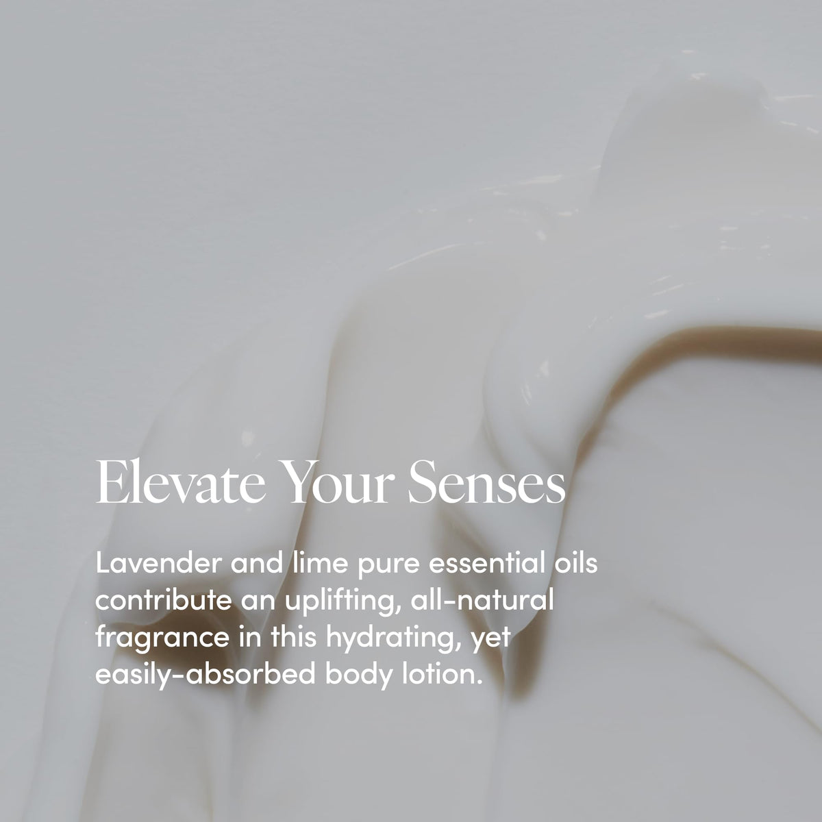 LATHER pouring lotion into hand to demonstrate lightweight hydration and immediate comfort