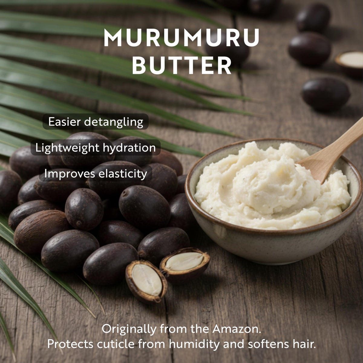 LATINUS Murumuru butter ingredient display for humidity protection