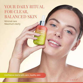 LAUER COSMETIC serum on bathroom vanity styled for daily skincare ritual and ease