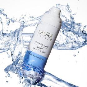 LAURA GELLER skin after application showing luminous, hydrated finish and reduced fade