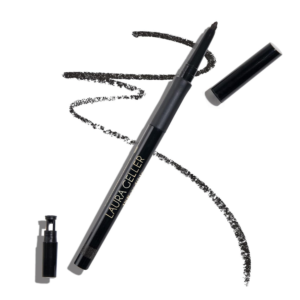 LAURA GELLER NEW YORK front packaging showing After Midnight pencil benefit precise application