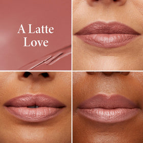 LAURA GELLER NEW YORK application on lips showing sheer buildable color