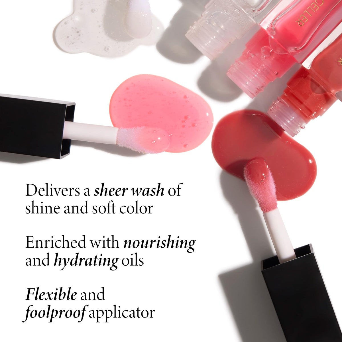 LAURA GELLER NEW YORK applicator wand with smooth oil texture for even application