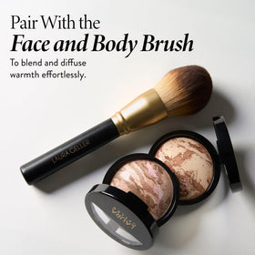 LAURA GELLER NEW YORK product label close-up highlighting ingredient and shade info