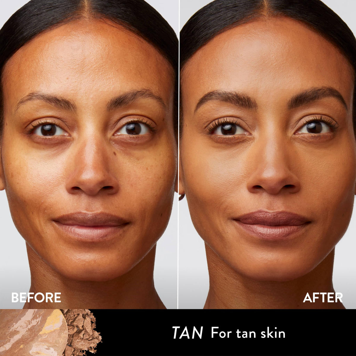 LAURA GELLER NEW YORK open pan showing marbleized self-adjusting pigments