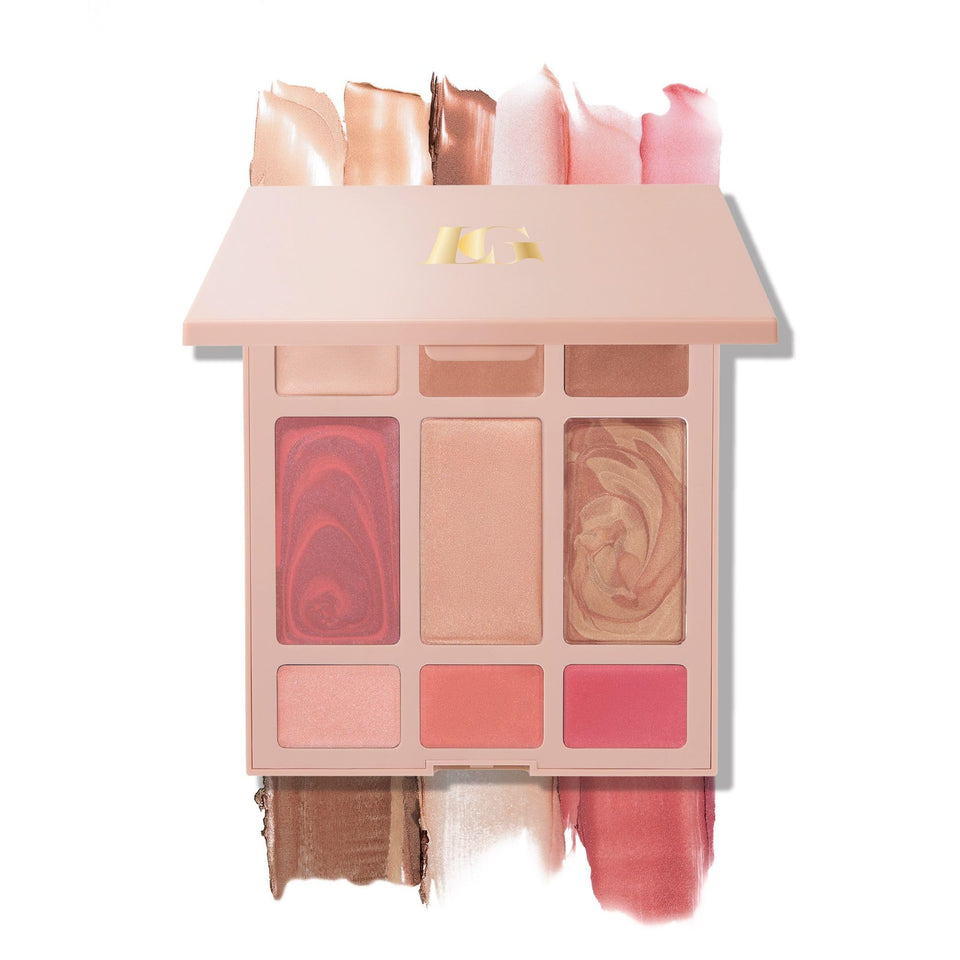 LAURA GELLER NEW YORK palette front open shows all cream shades for complete look