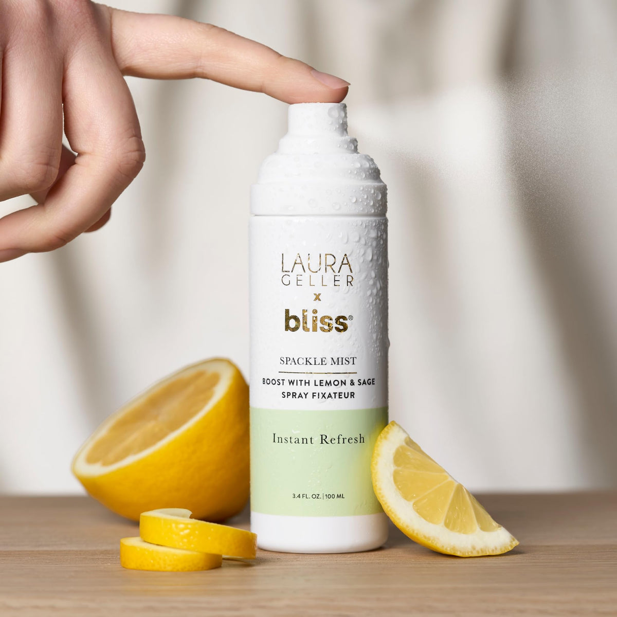 LAURA GELLER NEW YORK ingredient label photo highlights aloe cucumber peppermint benefits