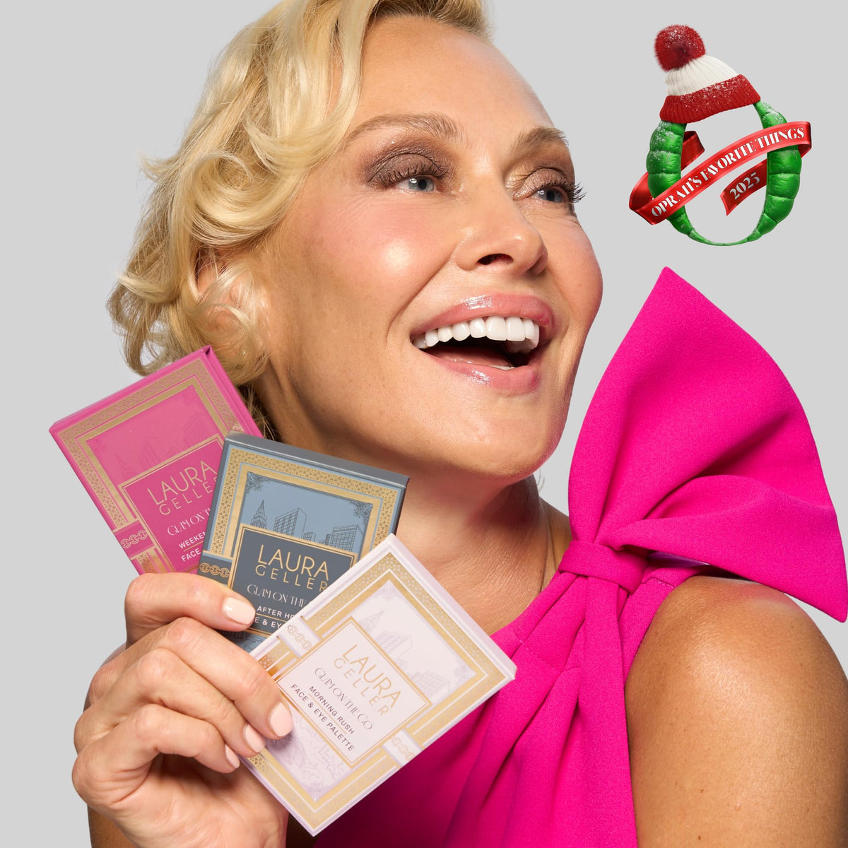 LAURA GELLER NEW YORK blush close-up highlighting silky finish and natural radiance