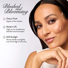 LAURA GELLER swatch of 00 In Bloom on skin showing natural radiant flush