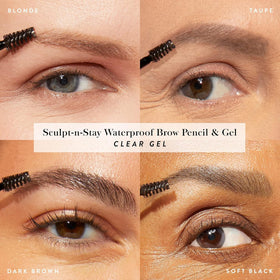 LAURA GELLER NEW YORK brows before and after showing fuller arches