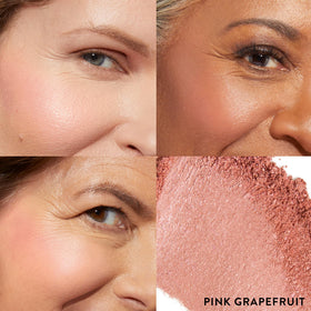 LAURA GELLER close-up of marbleized baked powder texture for smooth blend