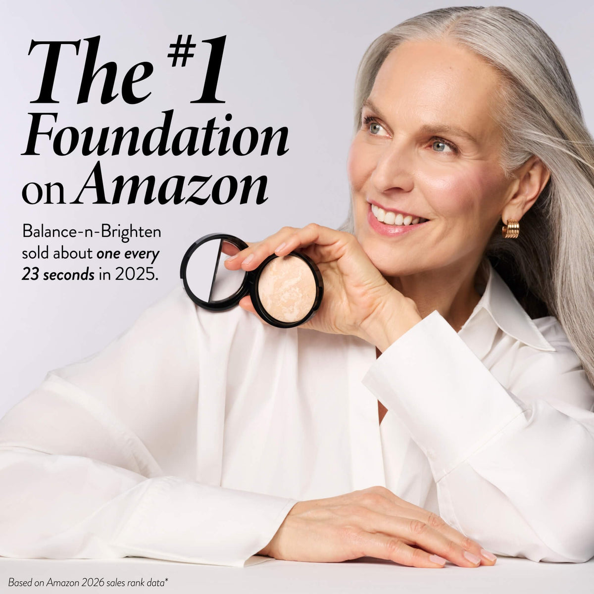 LAURA GELLER compact and brush staged for travel for quick touch-ups anywhere