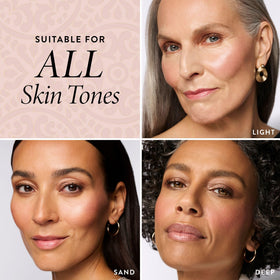 LAURA GELLER NEW YORK close-up cream texture demonstrating blendable, hydrating finish