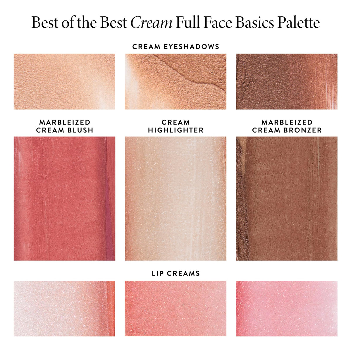 LAURA GELLER NEW YORK cream texture swatches showing blendable, hydrating finish for smooth coverage